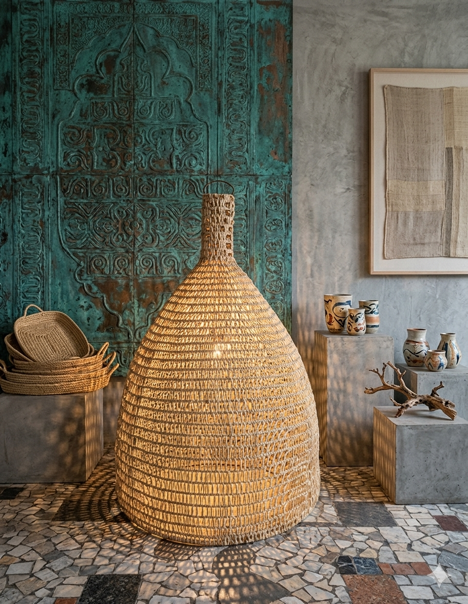 The lamp lamira rotin