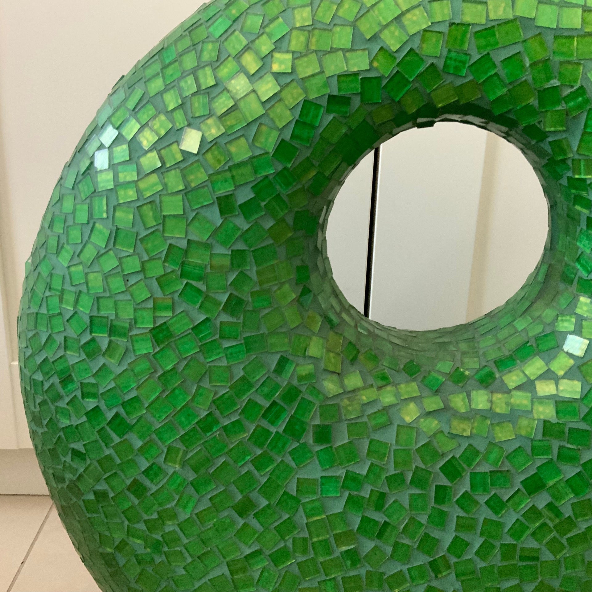 Emerald Mosaic Halo Table Lamp