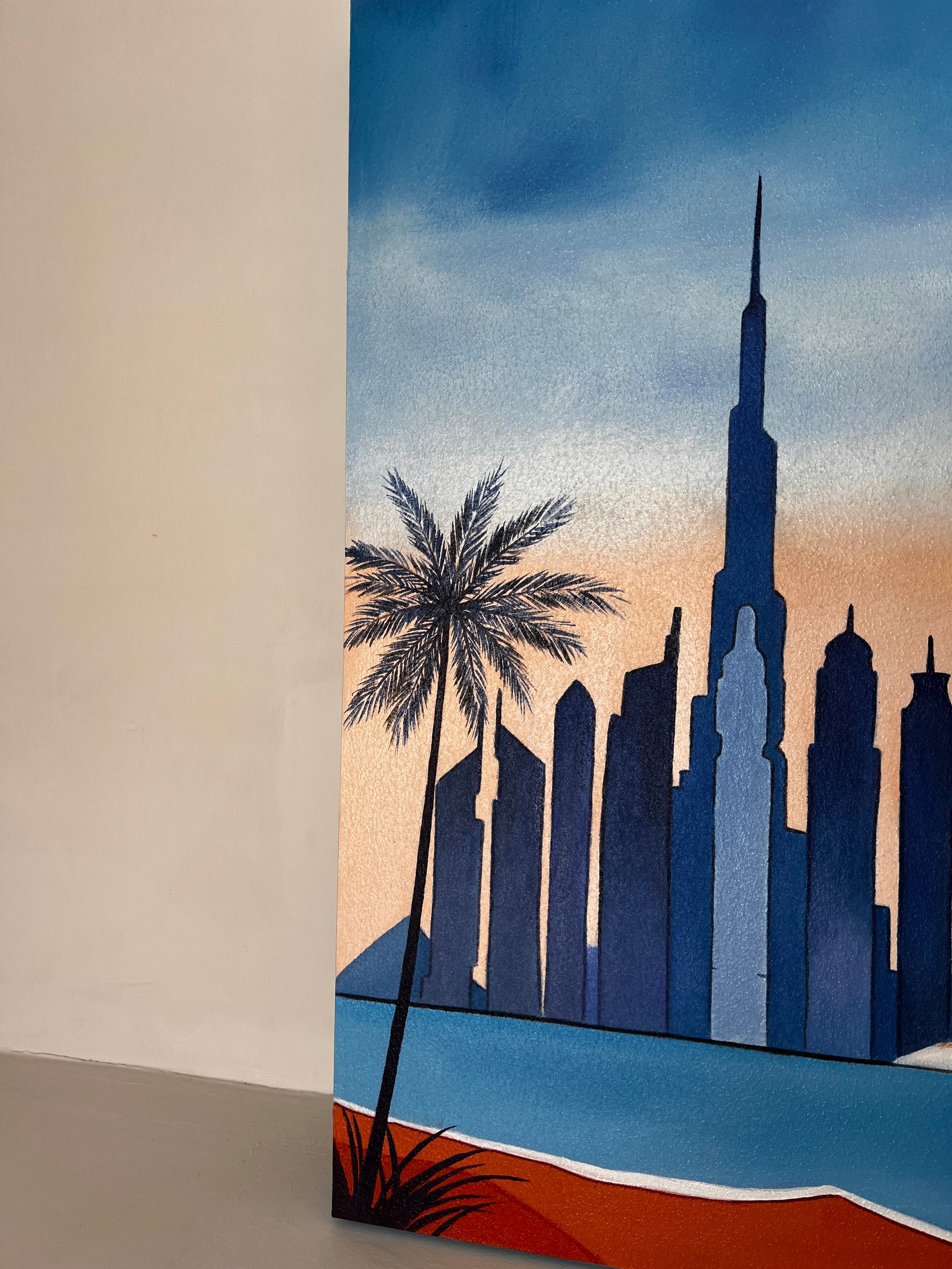 Azure Sands & Emirates Icons | 100 x 80 Painting