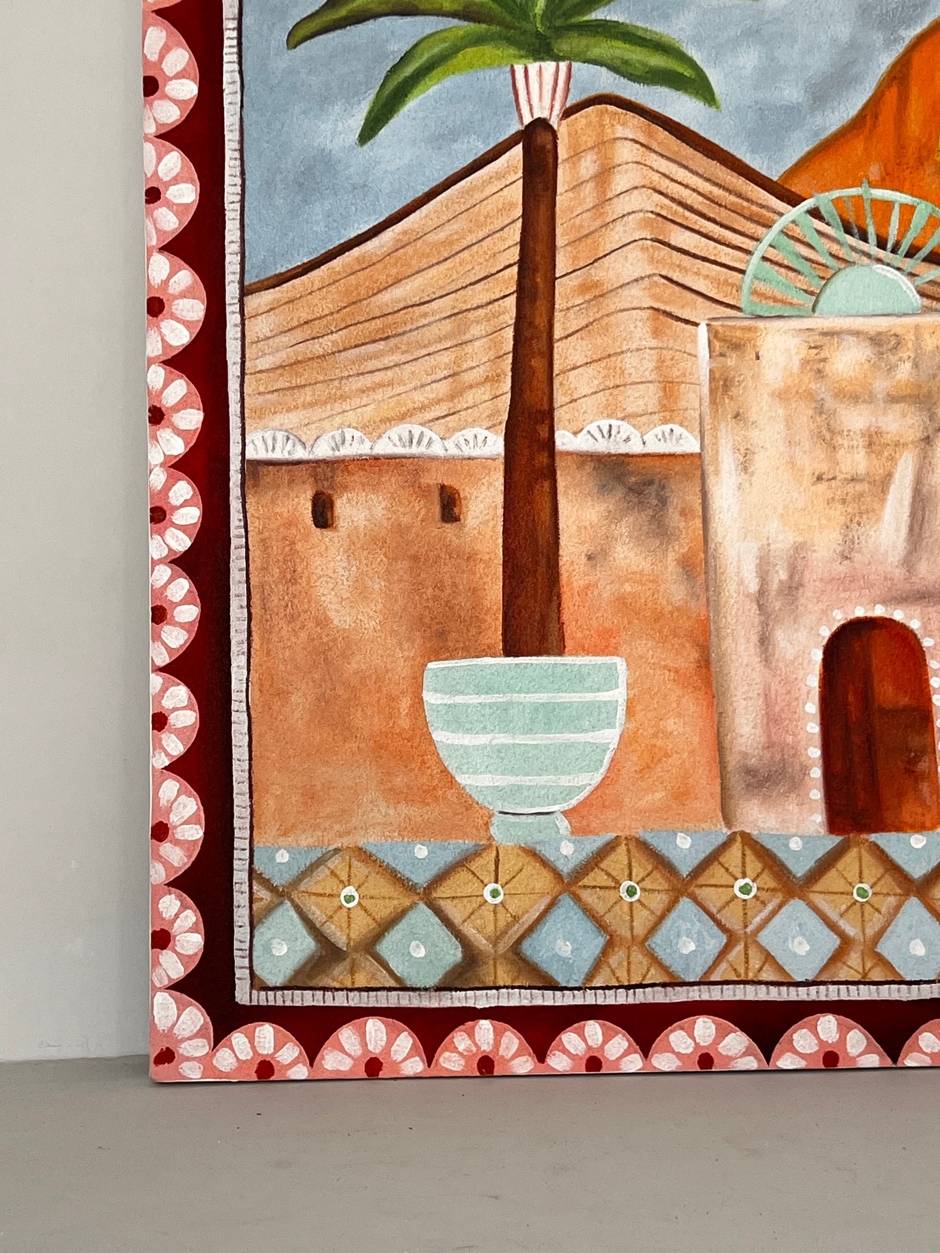 Dusk over the Adobe | 100 x 70 Painting