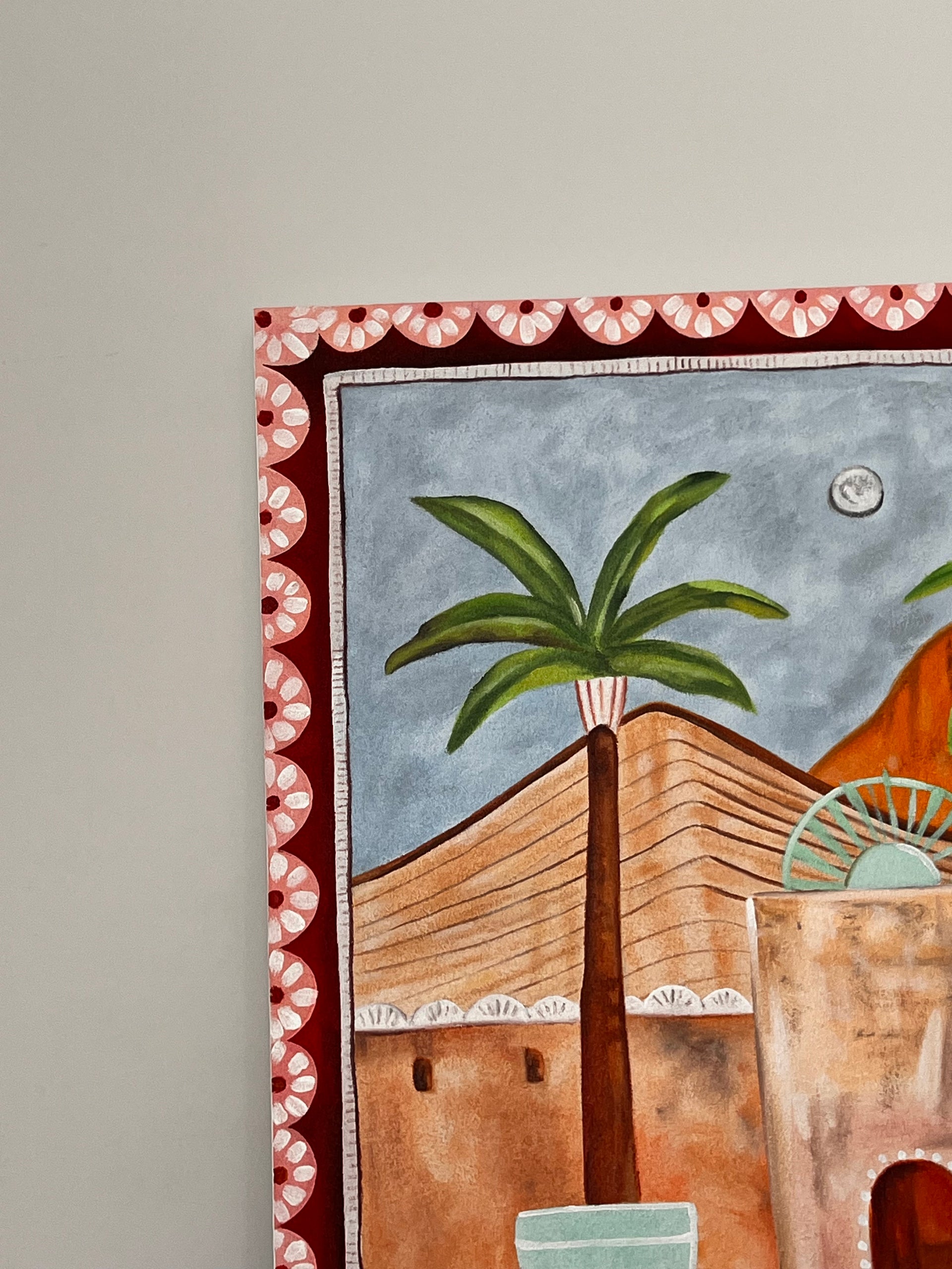Dusk over the Adobe | 100 x 70 Painting