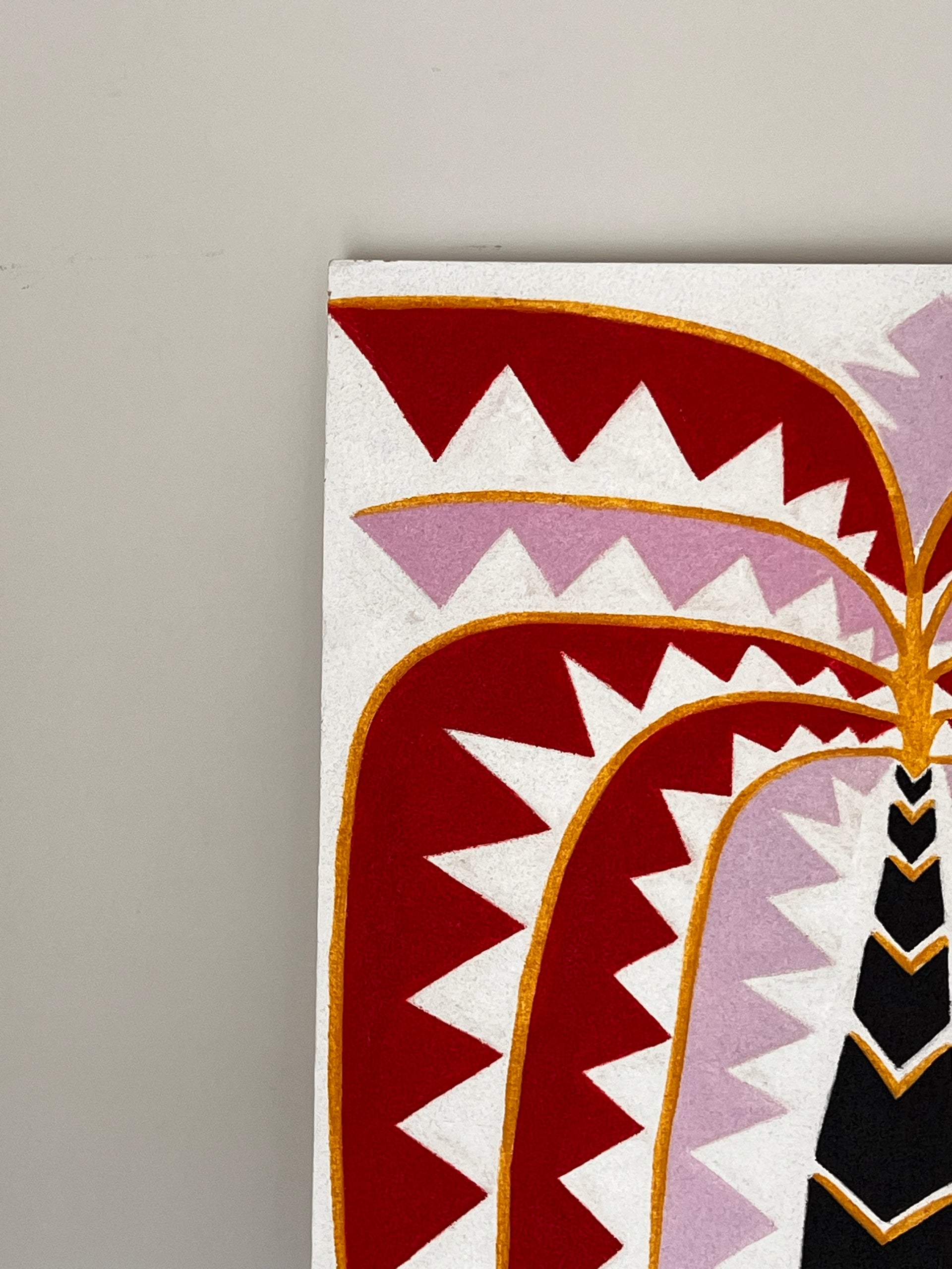 The Geometric Palm| 100x70 Painting