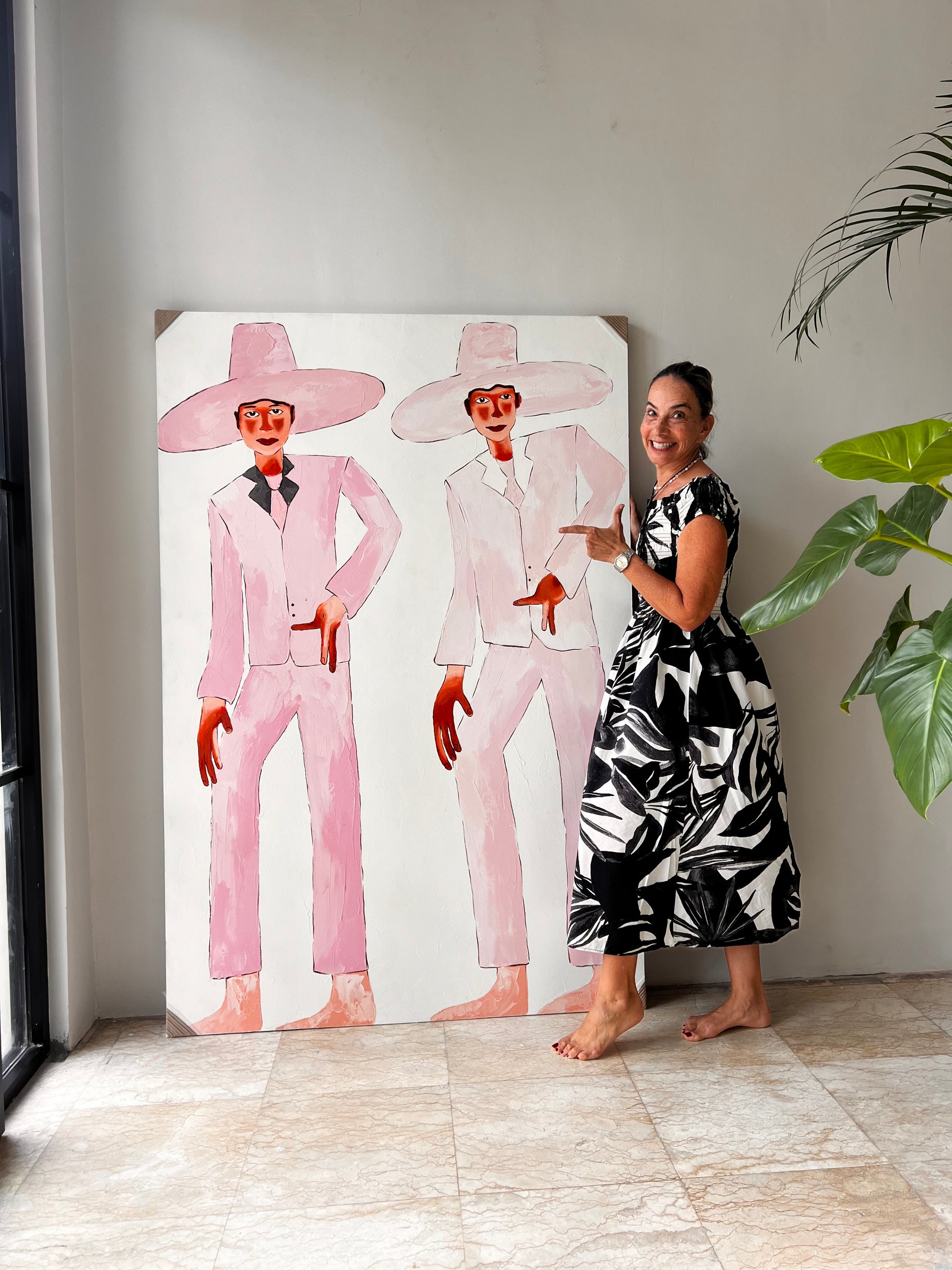 The Pink Pastiche| 140 x 100 Painting