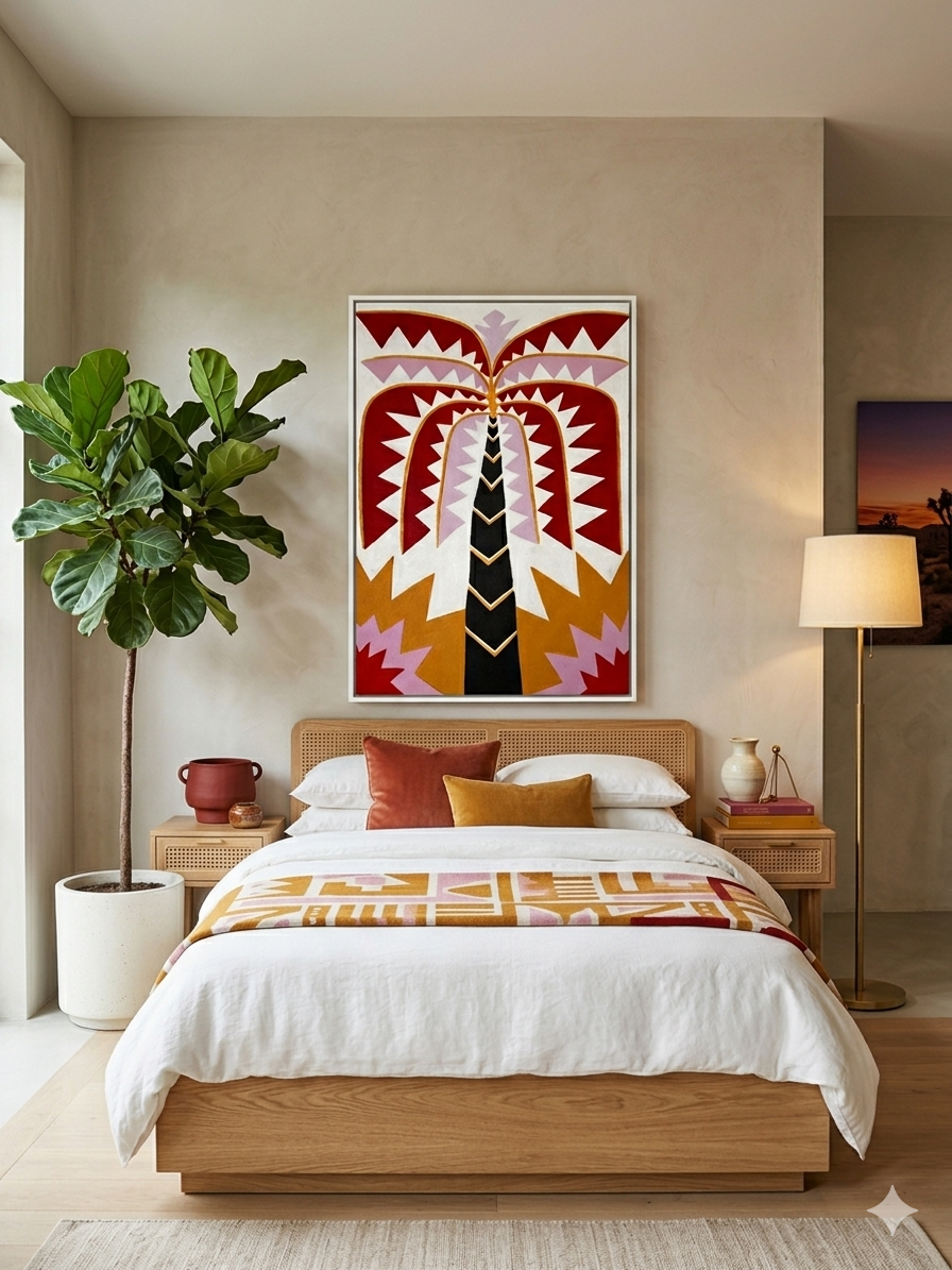 The Geometric Palm| 100x70 Painting