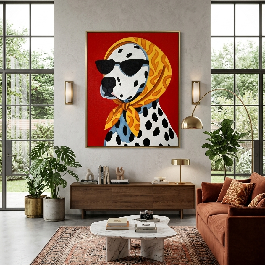 The Spotted Scarlet| 100x80 Painting