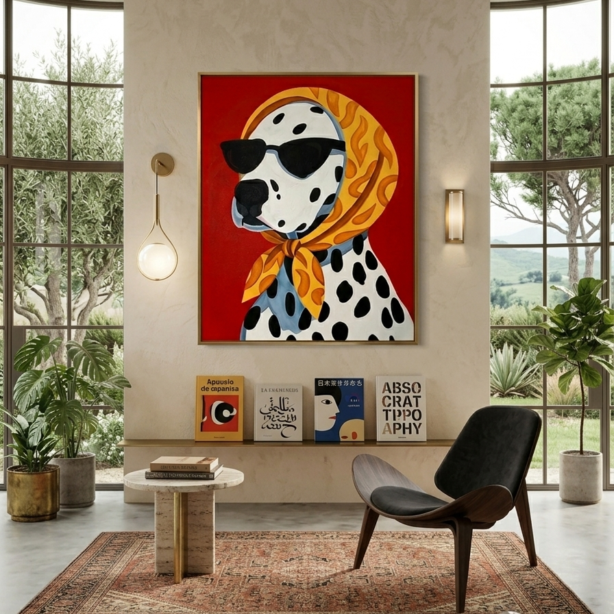 The Spotted Scarlet| 100x80 Painting