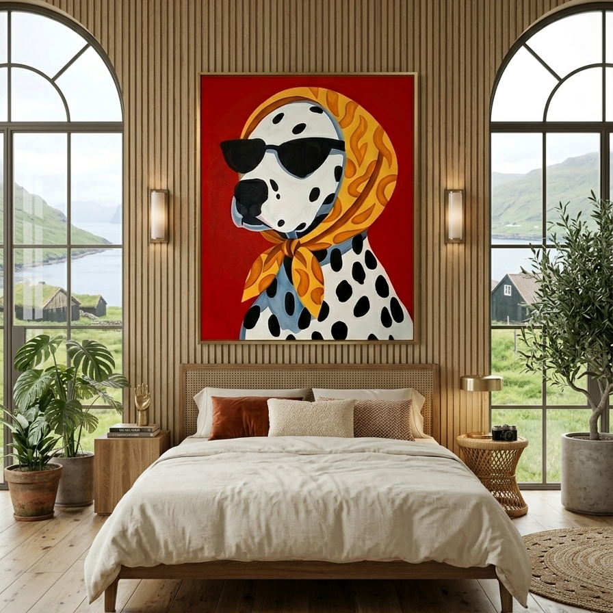 The Spotted Scarlet| 100x80 Painting