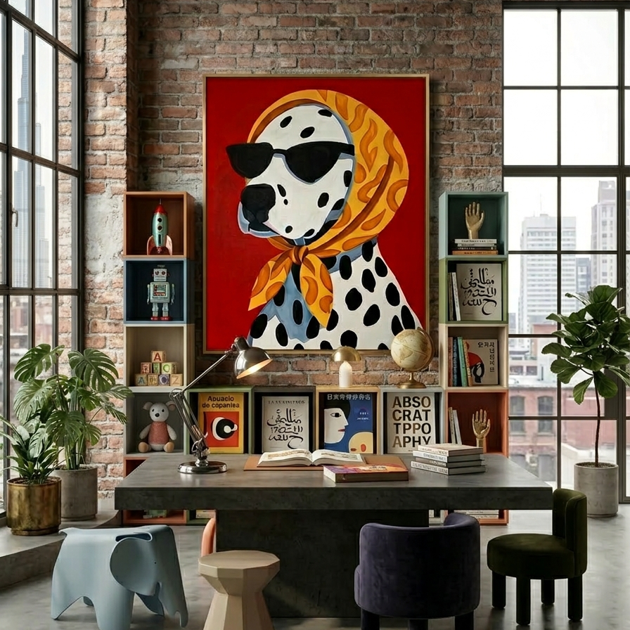 The Spotted Scarlet| 100x80 Painting