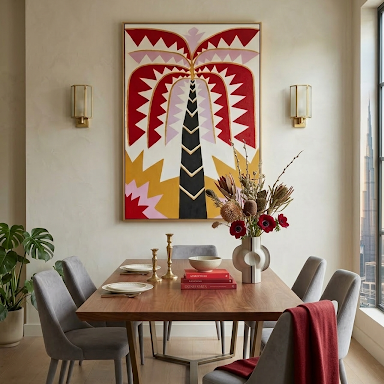 The Geometric Palm| 100x70 Painting