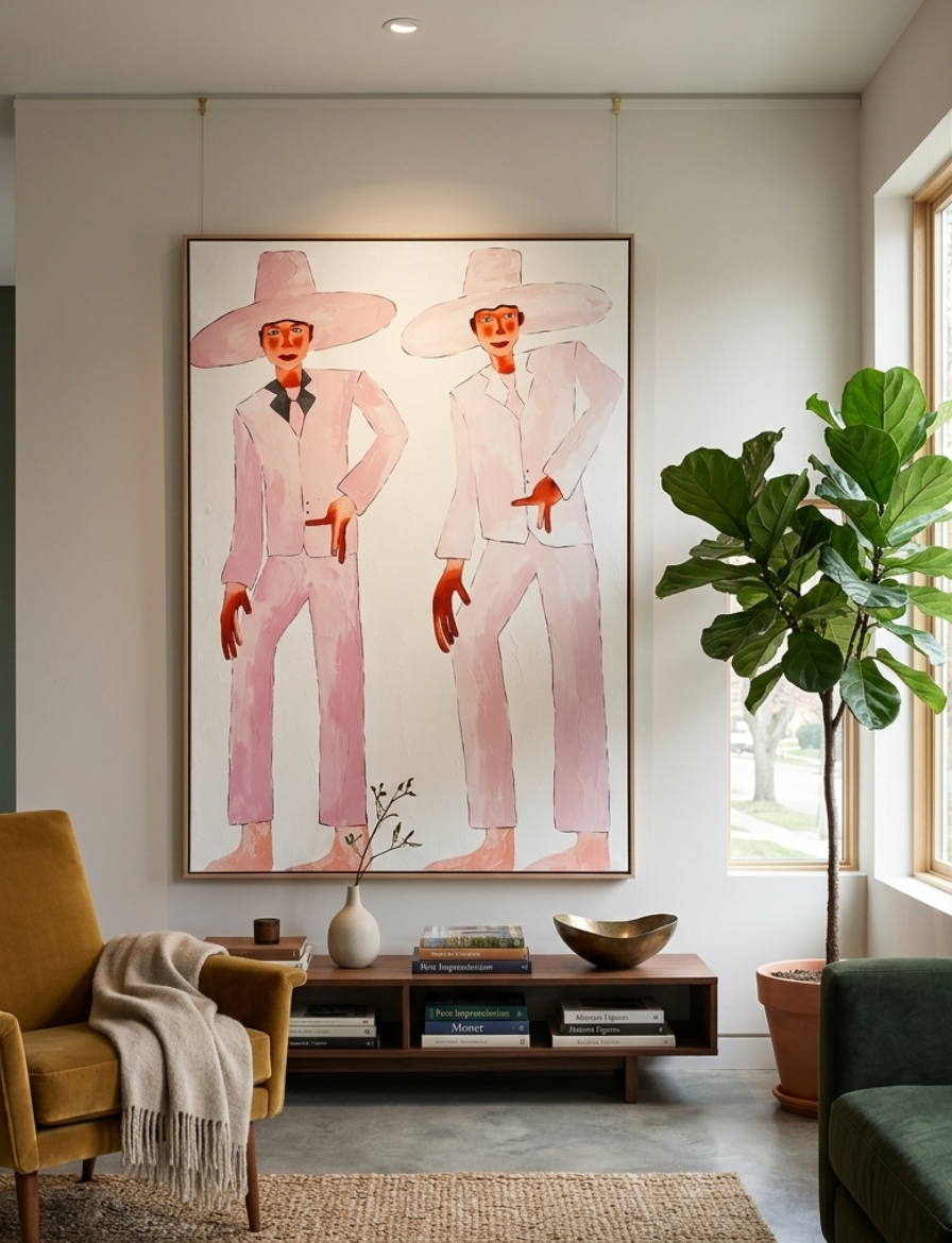 The Pink Pastiche| 140 x 100 Painting
