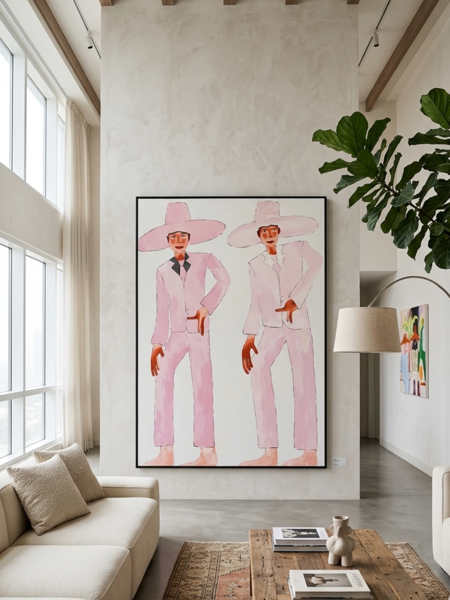 The Pink Pastiche| 140 x 100 Painting