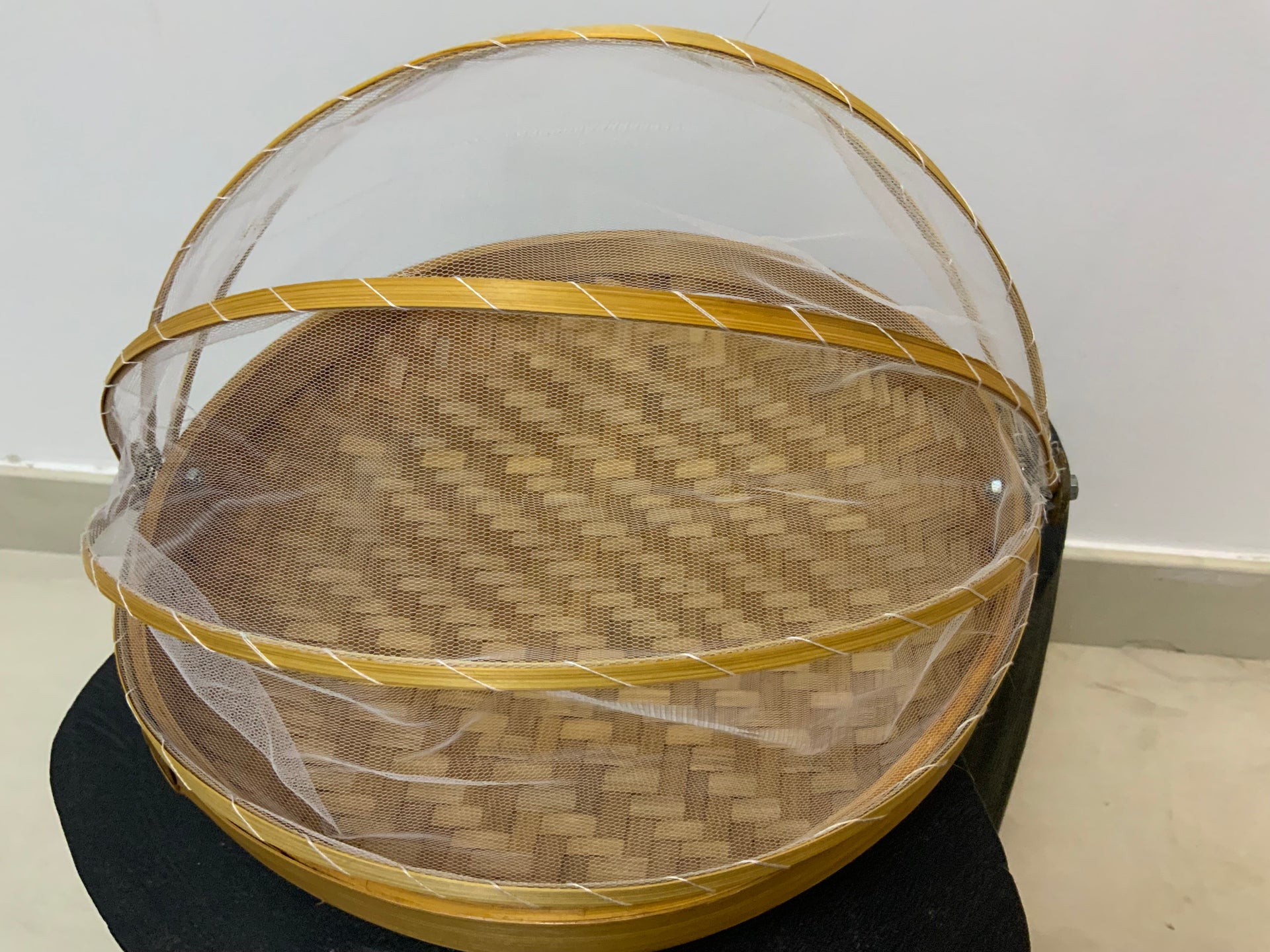 The Harvest Bamboo Food Cover & Display Basket (Set of 3)
