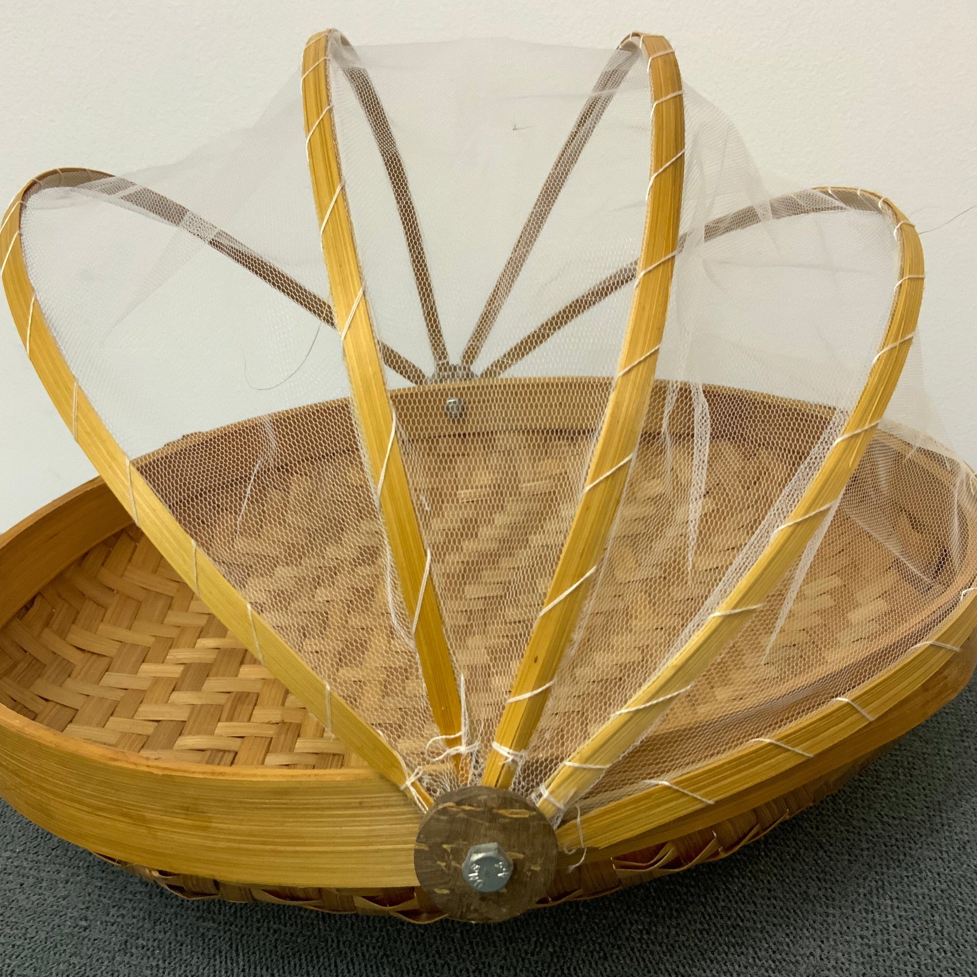 The Harvest Bamboo Food Cover & Display Basket (Set of 3)
