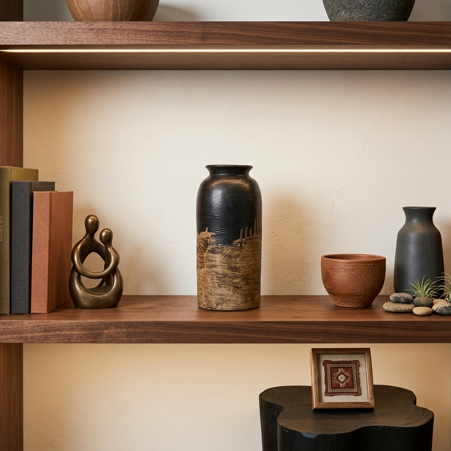 Large Cylindrical Stoneware Vessel