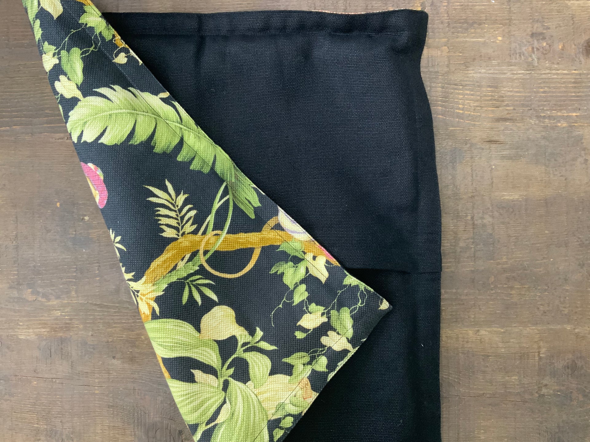 Midnight Botanica Chinoiserie-Inspired Monkey Cushion Cover