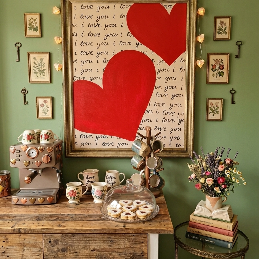 Infinite Affection Scripted Heart Painting