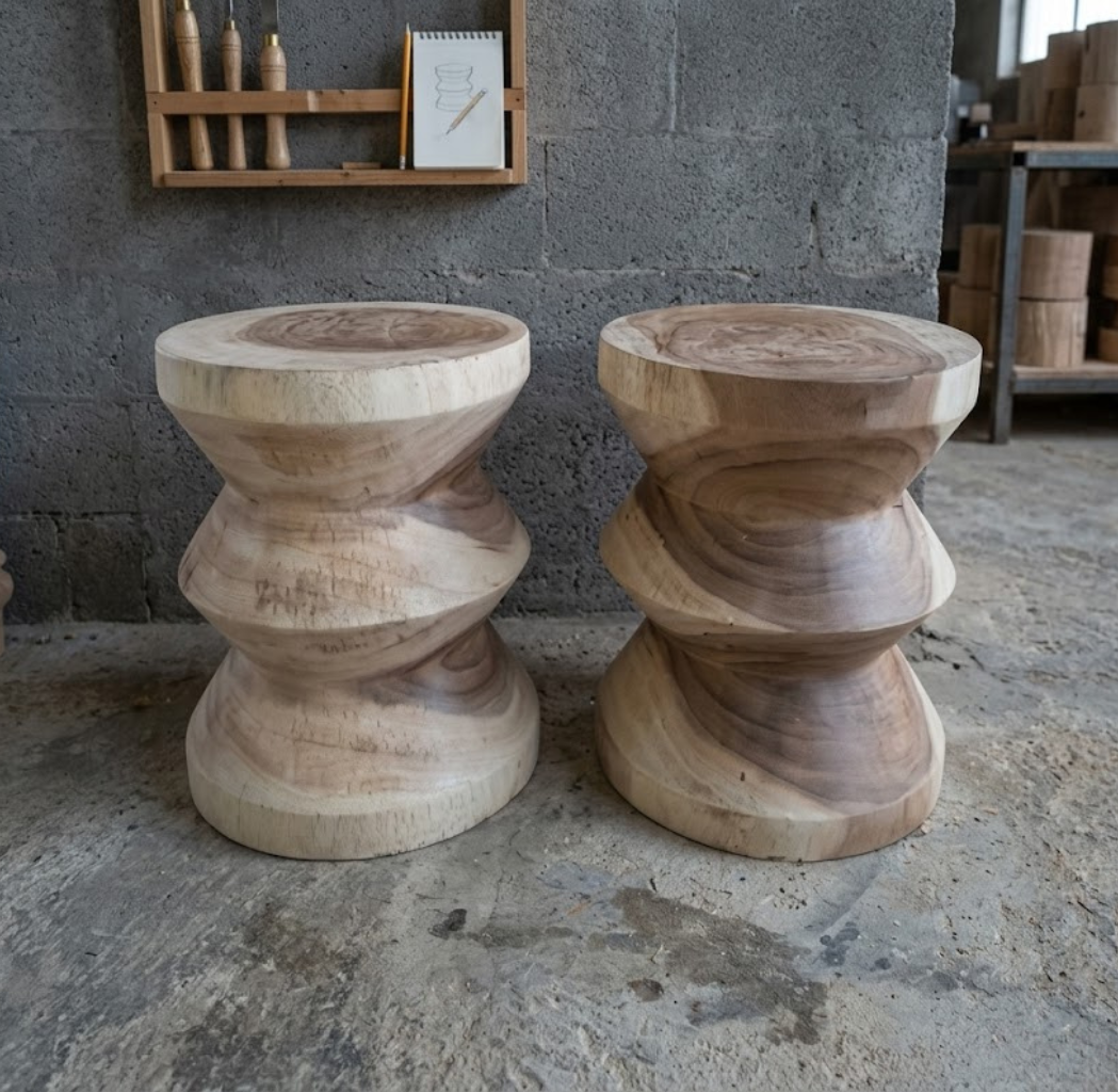 THE STOOL TREMBESI WOOD