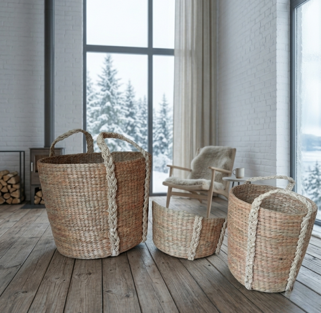 Basket Laundry Floren Set of 3
