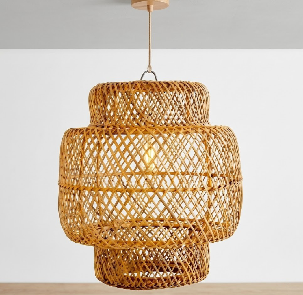 Natural rattan decor