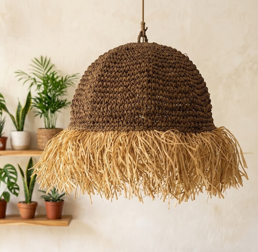 Raffia / seagrass fiber decor