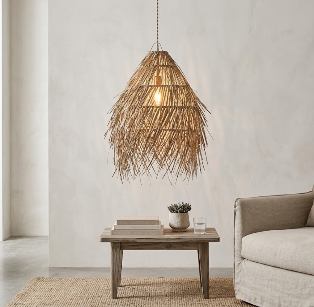 The lamp kin rattan