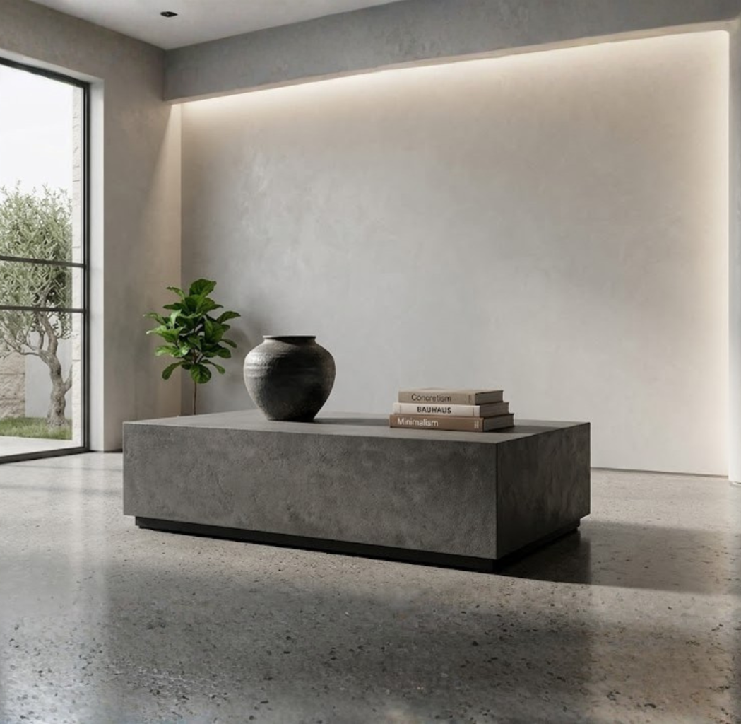 BRICK GRC COFFEE TABLE – ALU BASE