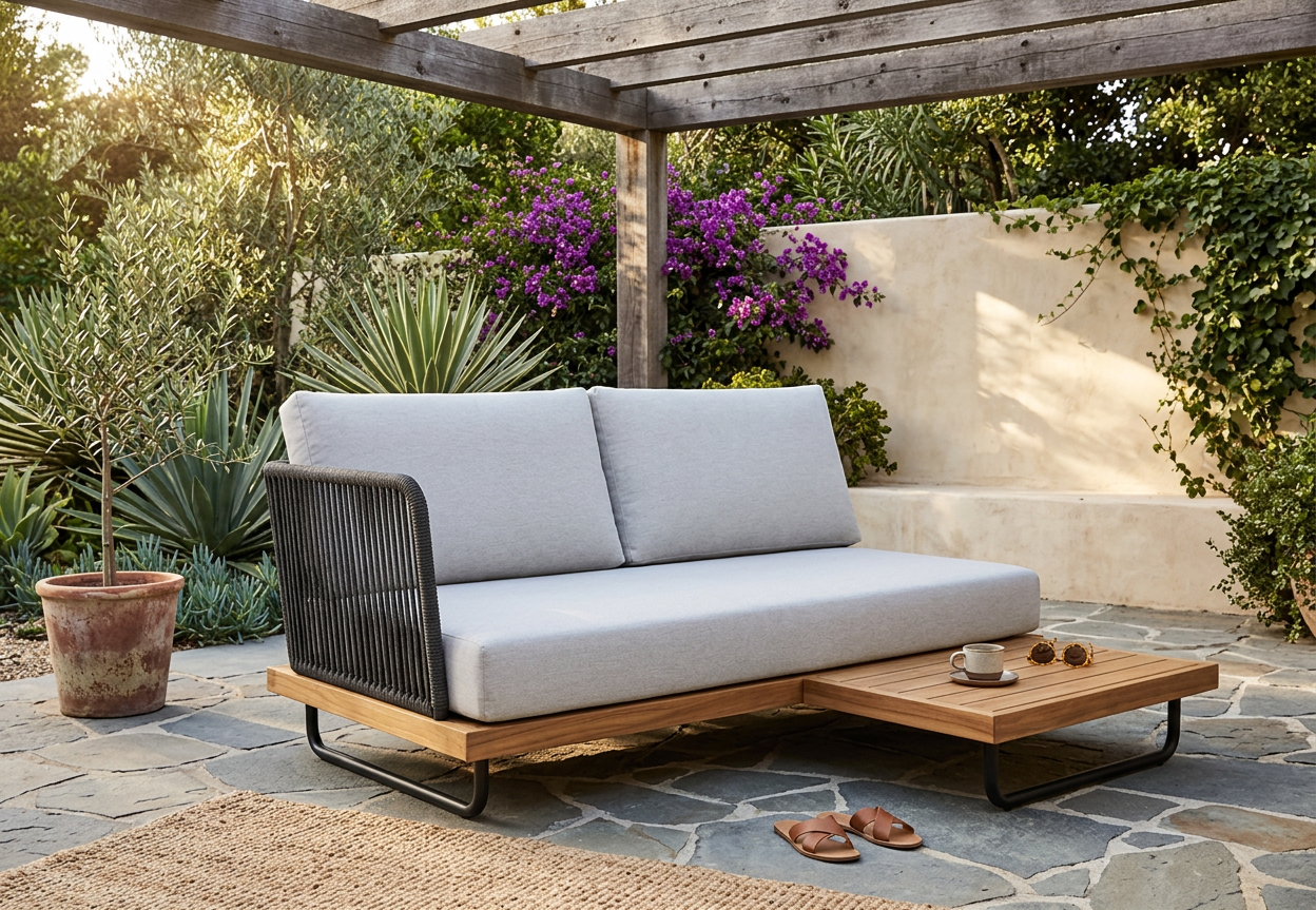 Vincenzo 2S Left/Right Arm (Teak Base 145 × 75)