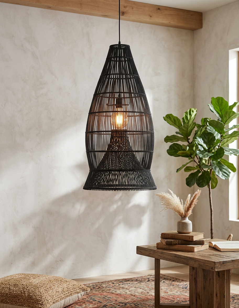 Natural rattan decor