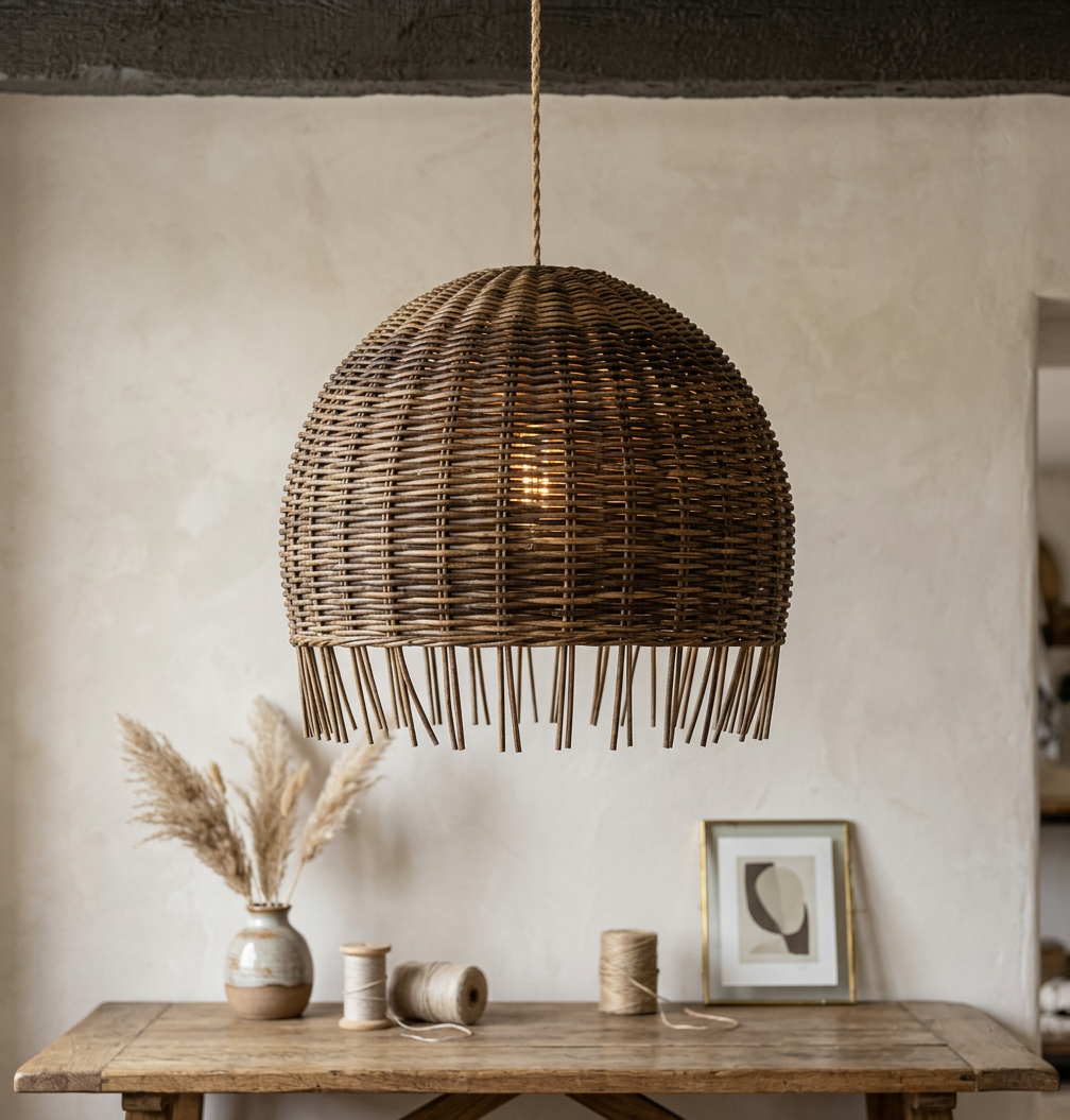 Natural rattan decor