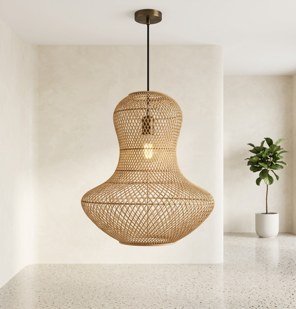 Natural rattan decor