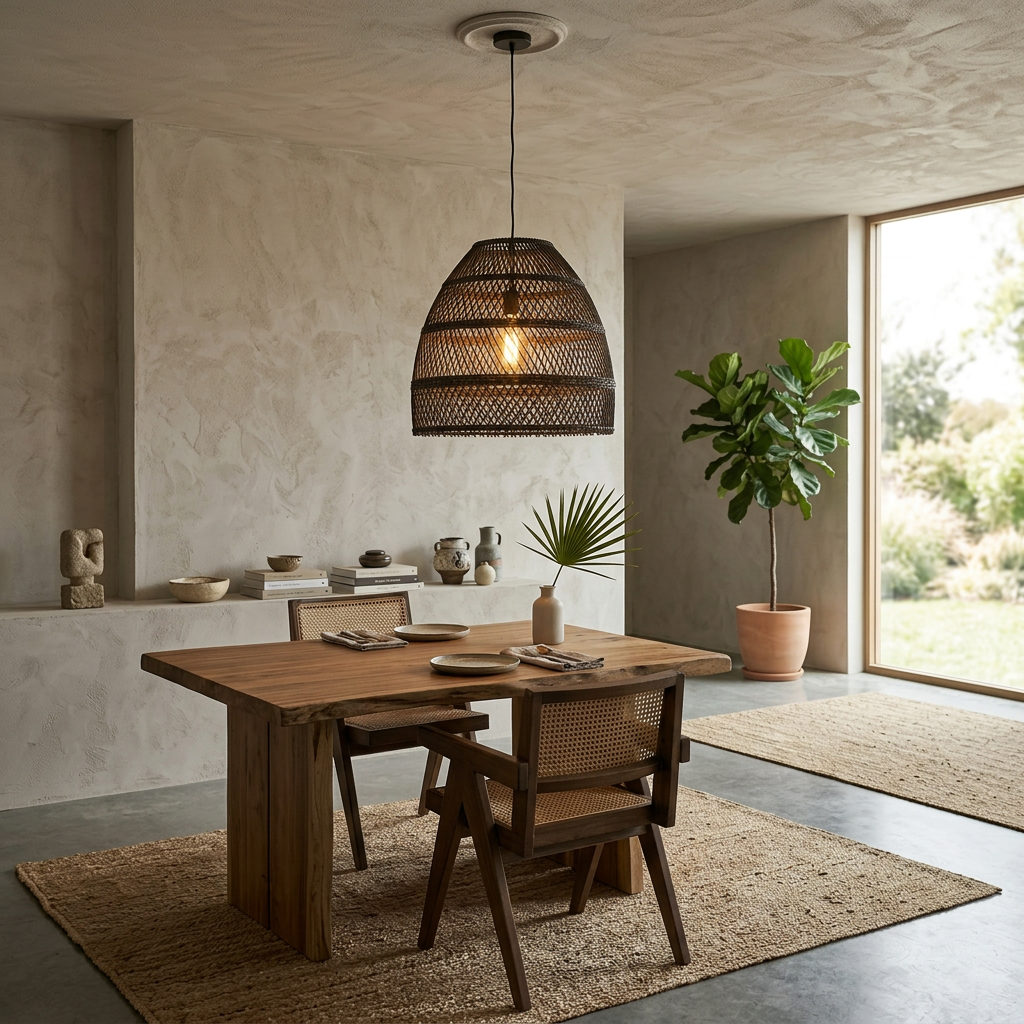 Natural rattan decor
