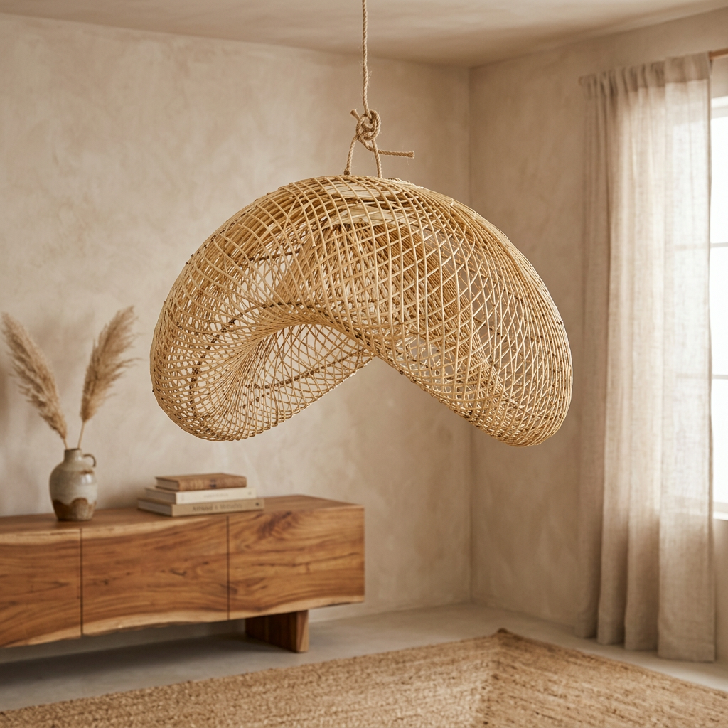 Natural rattan decor