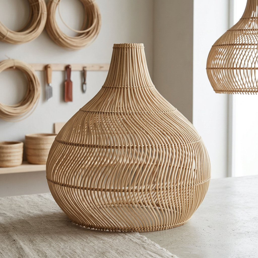 Natural rattan decor