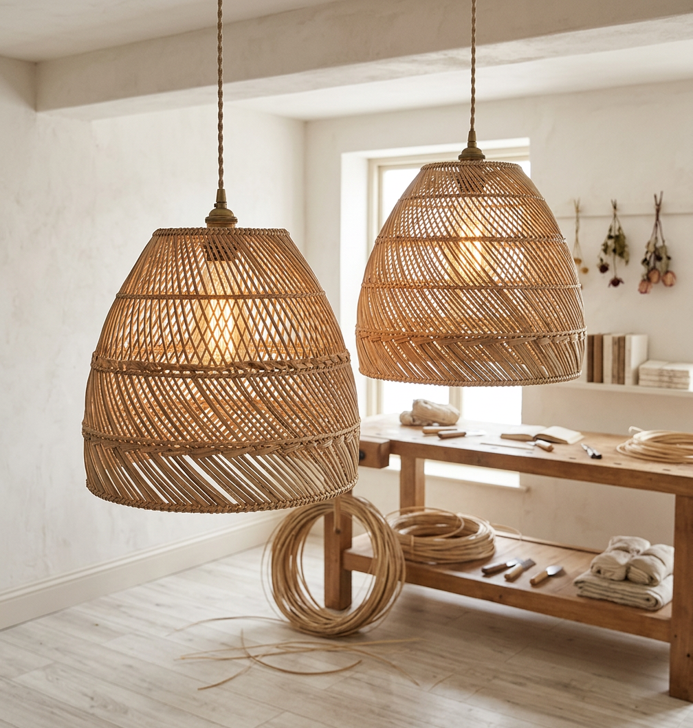 Natural rattan decor