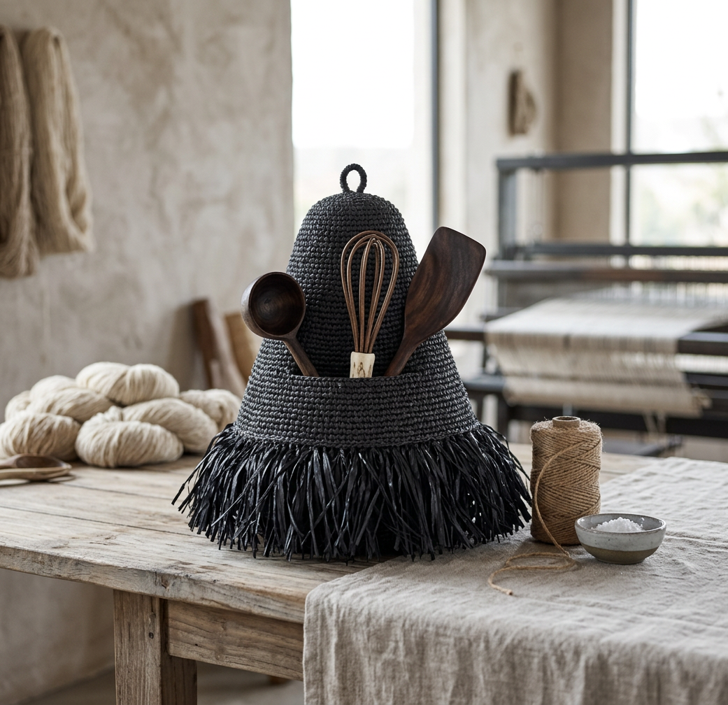 Raffia / seagrass fiber decor