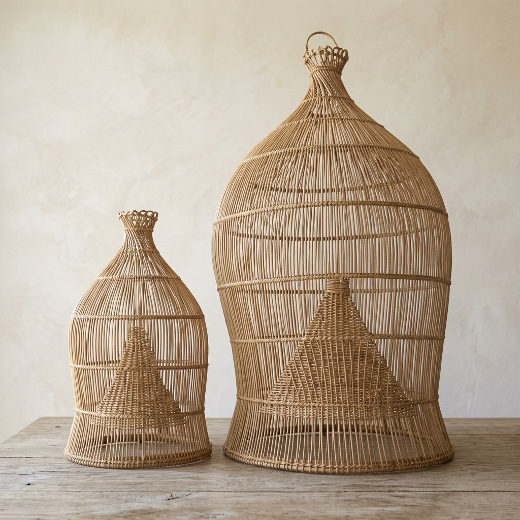 Natural rattan decor