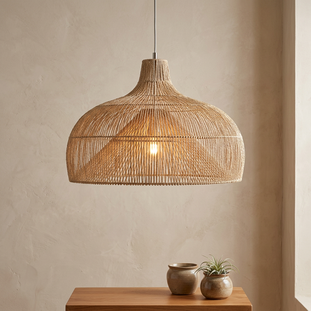 Natural rattan decor