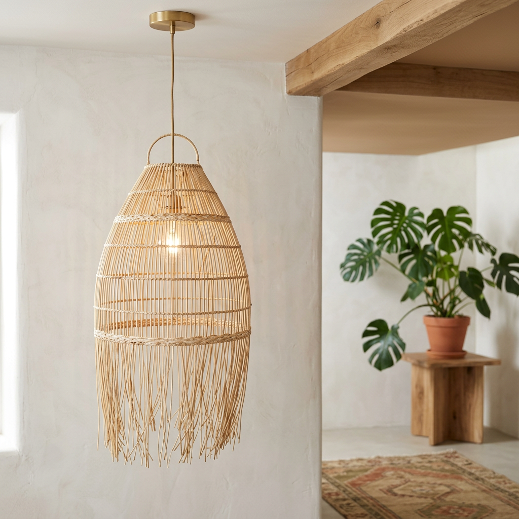 Natural rattan decor