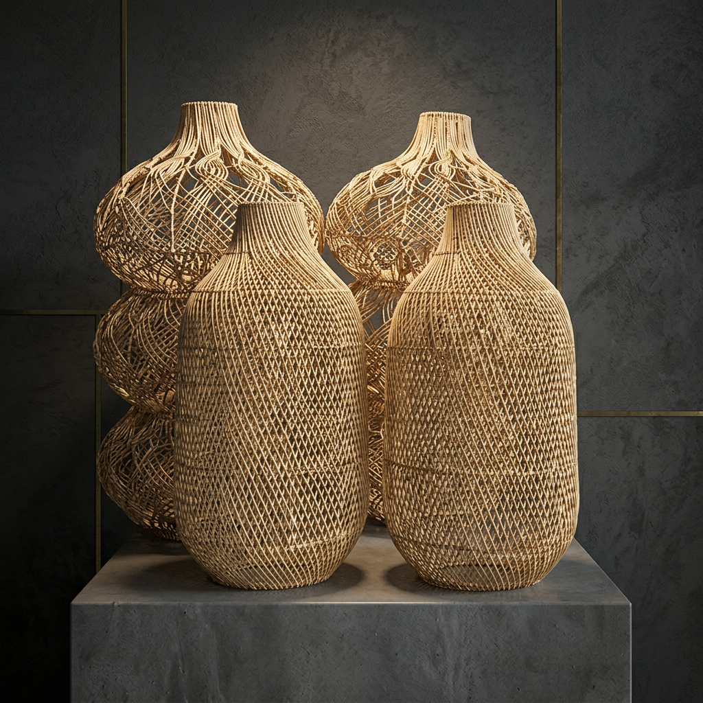 The lamp tube rattan