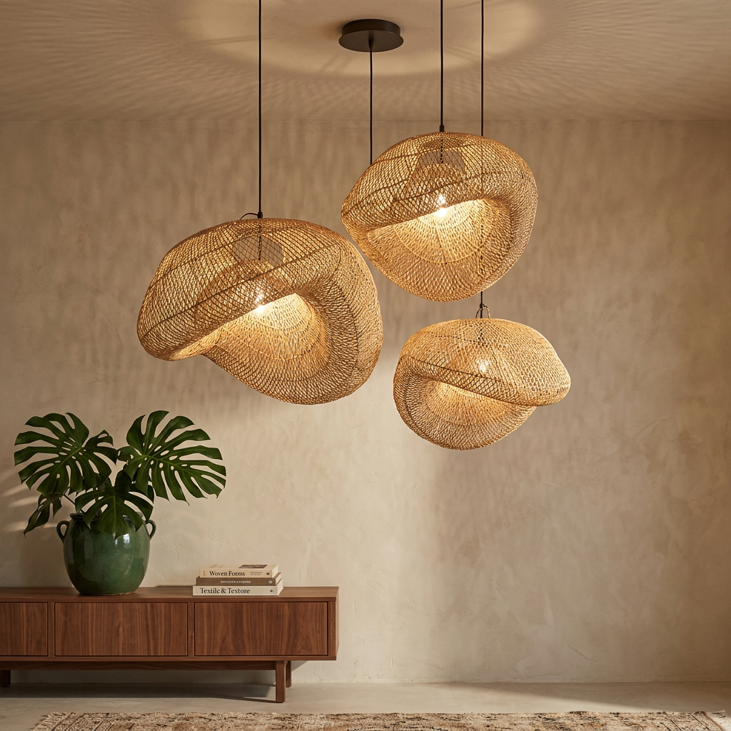 The lamp buterfly rattan